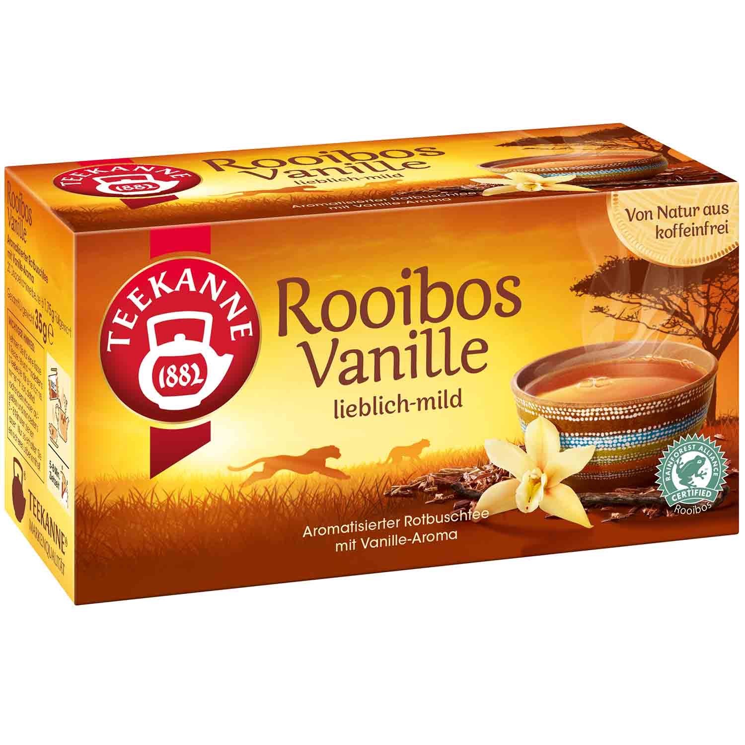 Teekanne tea: South African Rooibos VANILLA flavor-Made in Germany FREE SHIPPING