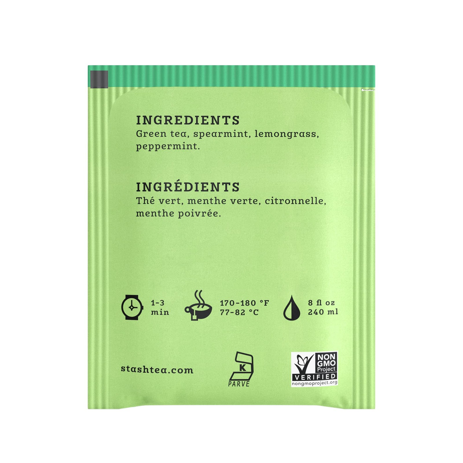 Stash Tea Moroccan Mint Green Tea, Box of 100 Tea Bags (Packaging May Vary)