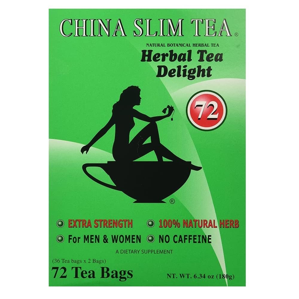 72 China Slim Tea Tea Bags Extra Strength No Caffeine