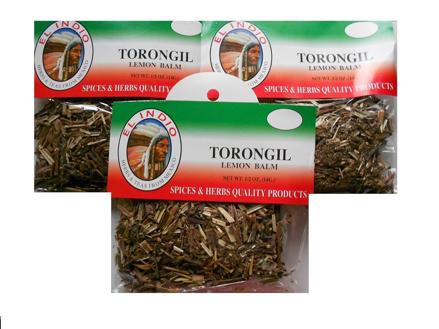 Toronjil (Lemon Balm) Net Wt 1/2oz(14gr) Premium Dried Tea – Pack of 3