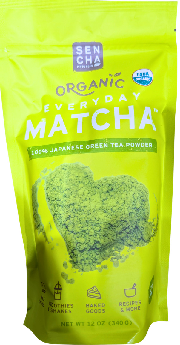 Sencha Naturals 100% Organic Matcha Green Tea Powder 12 Ounce Bag EXP 03/2027