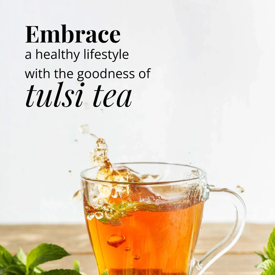 75 Organic Holy Basil Tea Bags, 100% Pure Tulsi Tea, Immune Tea, Herbal Tea