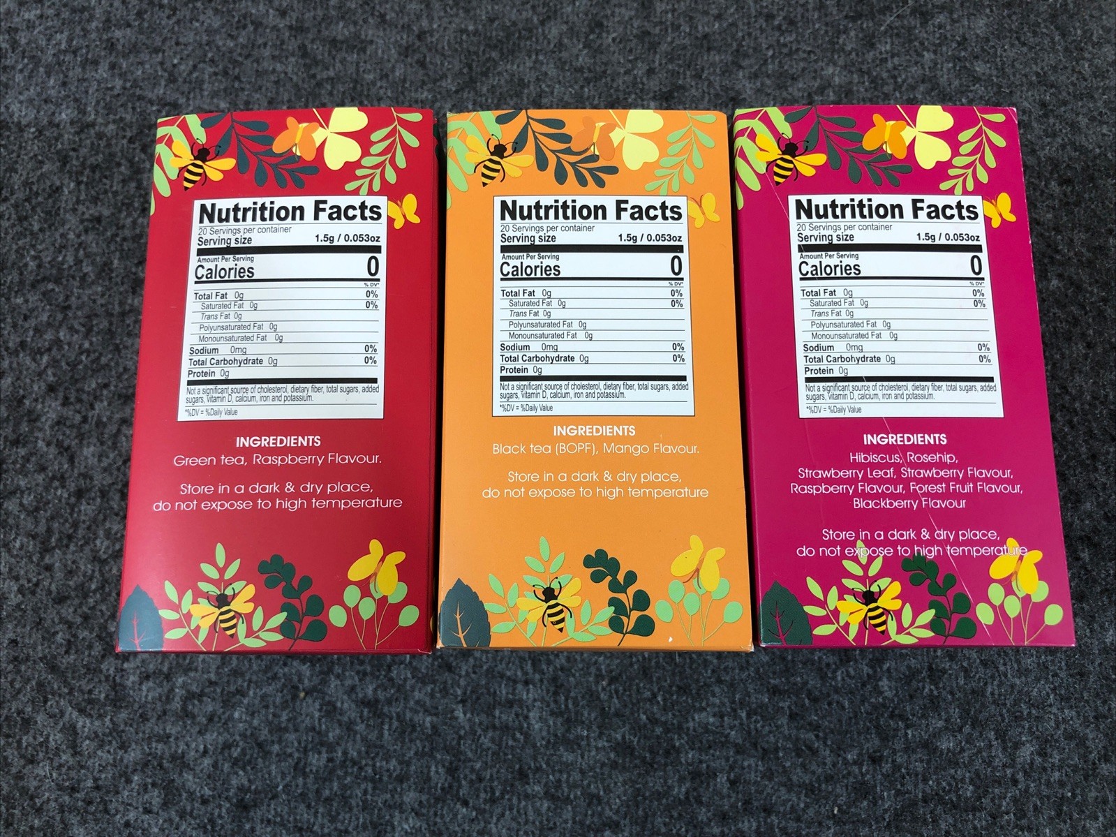 3 PACK – T-PICK Ceylon Green Tea Raspberry, Black Tea Mango, Berry Boost NEW!!!
