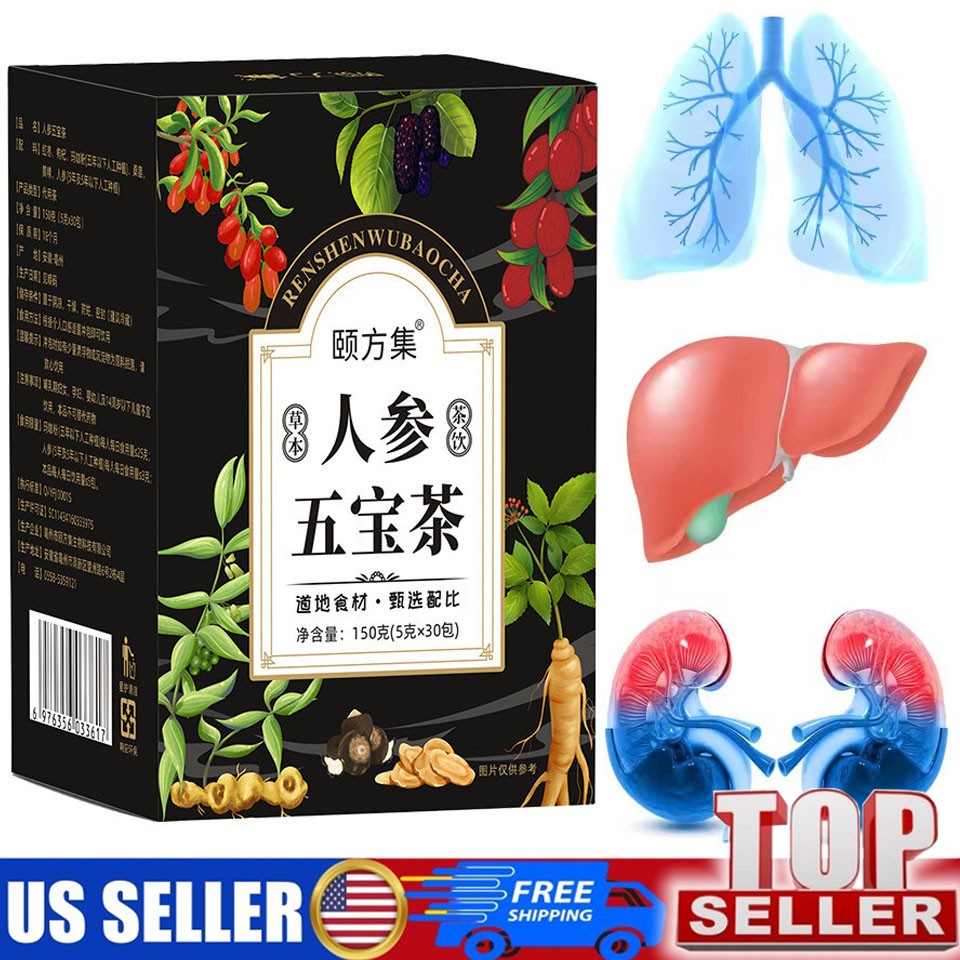 30pcs Ginseng six treasure tea , Kidney tea ,liver tea , red date kidney health
