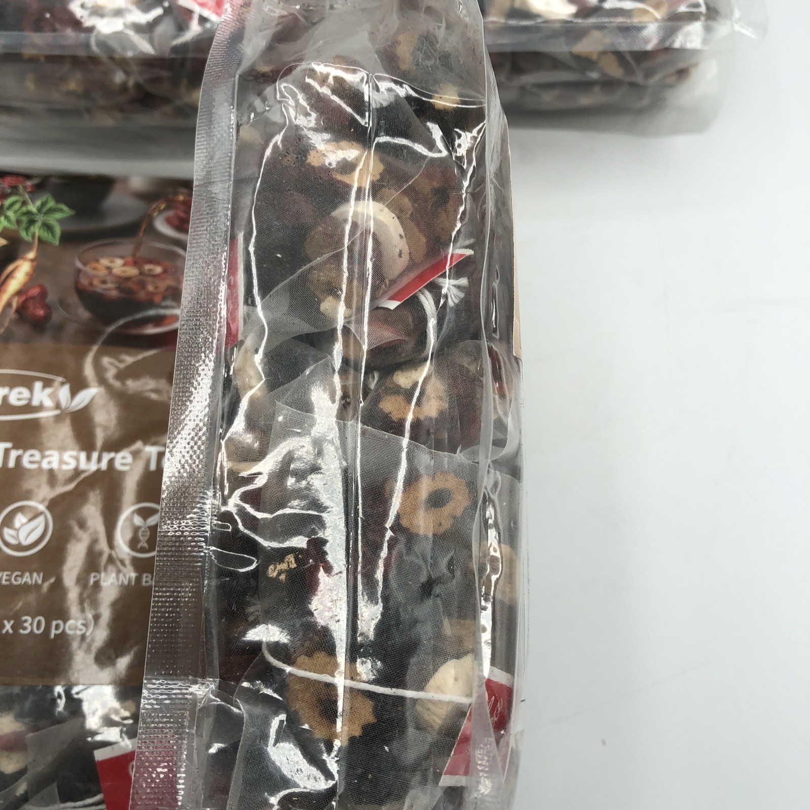(4) Totrek Ginseng Five Treasure 30 Tea Bags 7 Herbal Blend Vegan GlutenFree