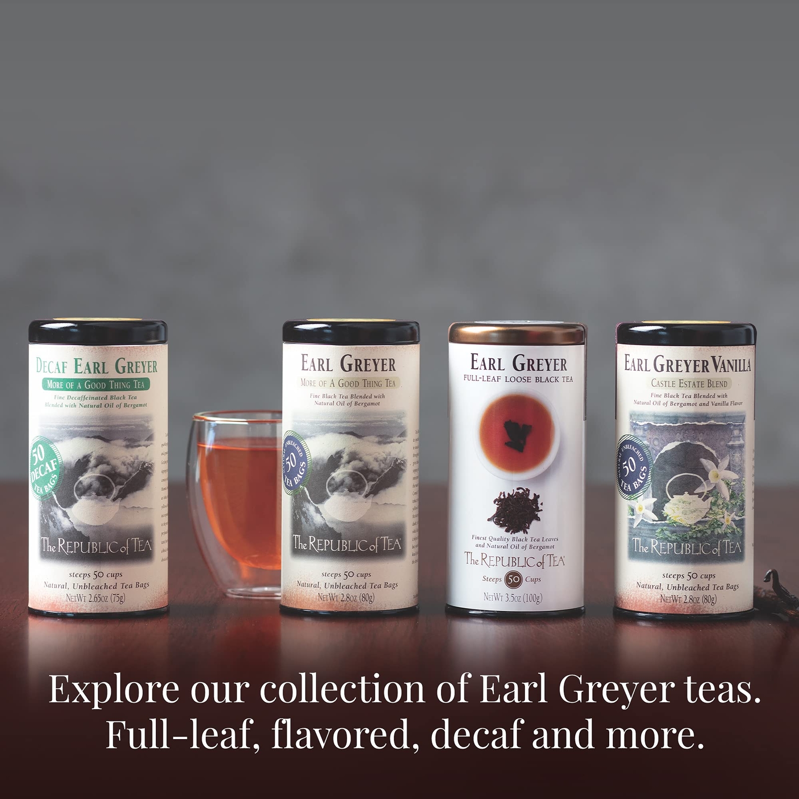 Earl Grey Tea 50 Count Premium Black Tea with Natural Bergamot Oil
