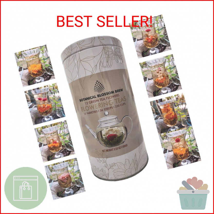 Botanical Flowering Gourmet Tea – 12 Unique Varieties of Fresh Blooming Tea Flow