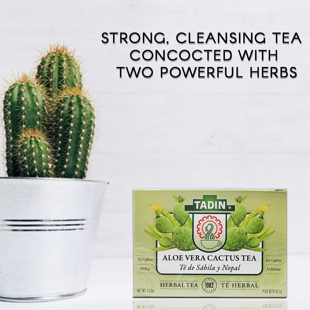 Chamomile Aloe Vera & Cactus Tea – 24 Bags for Stomach & Blood Pressure Support