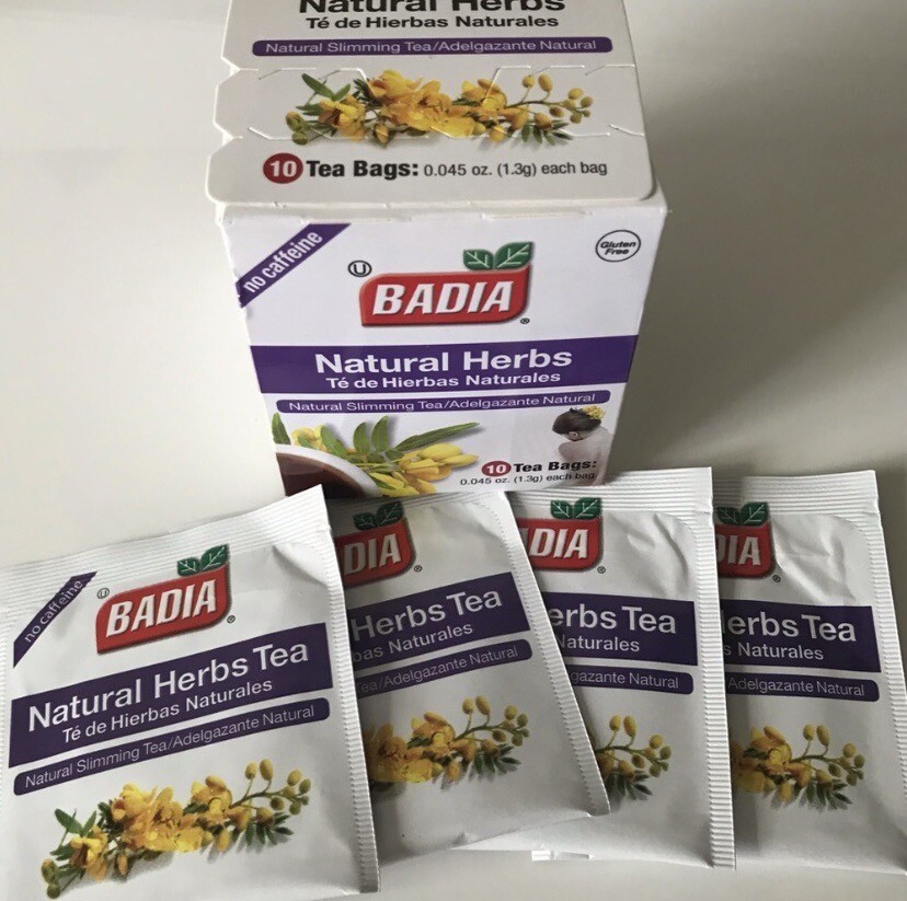 Badia Herbs Natural Slimming Tea Caffeine-Free (3 Boxes)