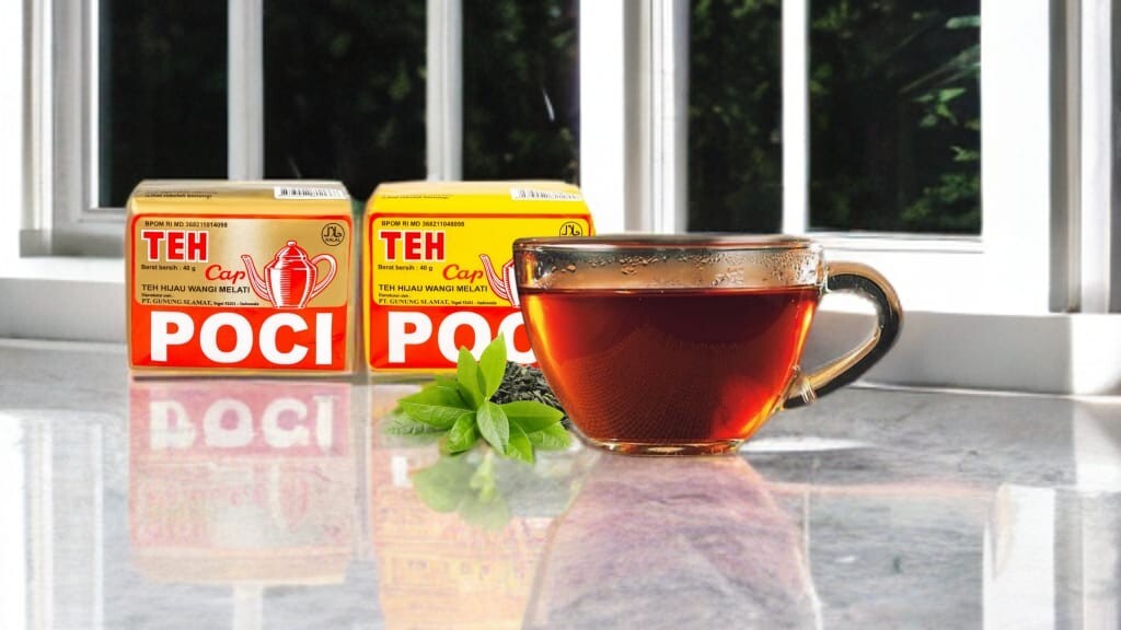 Teh Cap Poci, Teh Hijau Wangi Melati, Gold Pack, 40g (Pack of 1)