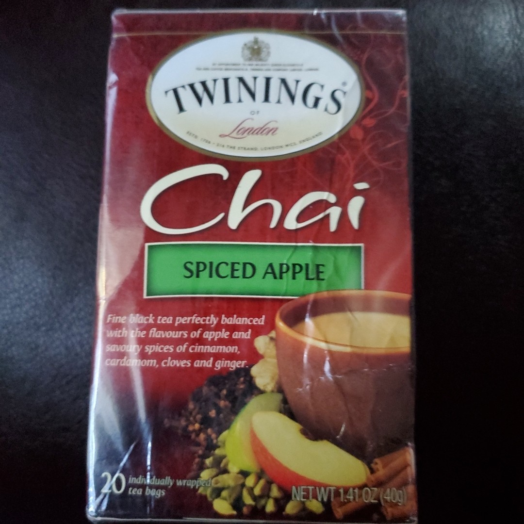 Twinings of London CHAI SPICED APPLE Tea 20-Bags Individually Wrapped BB 3/2026