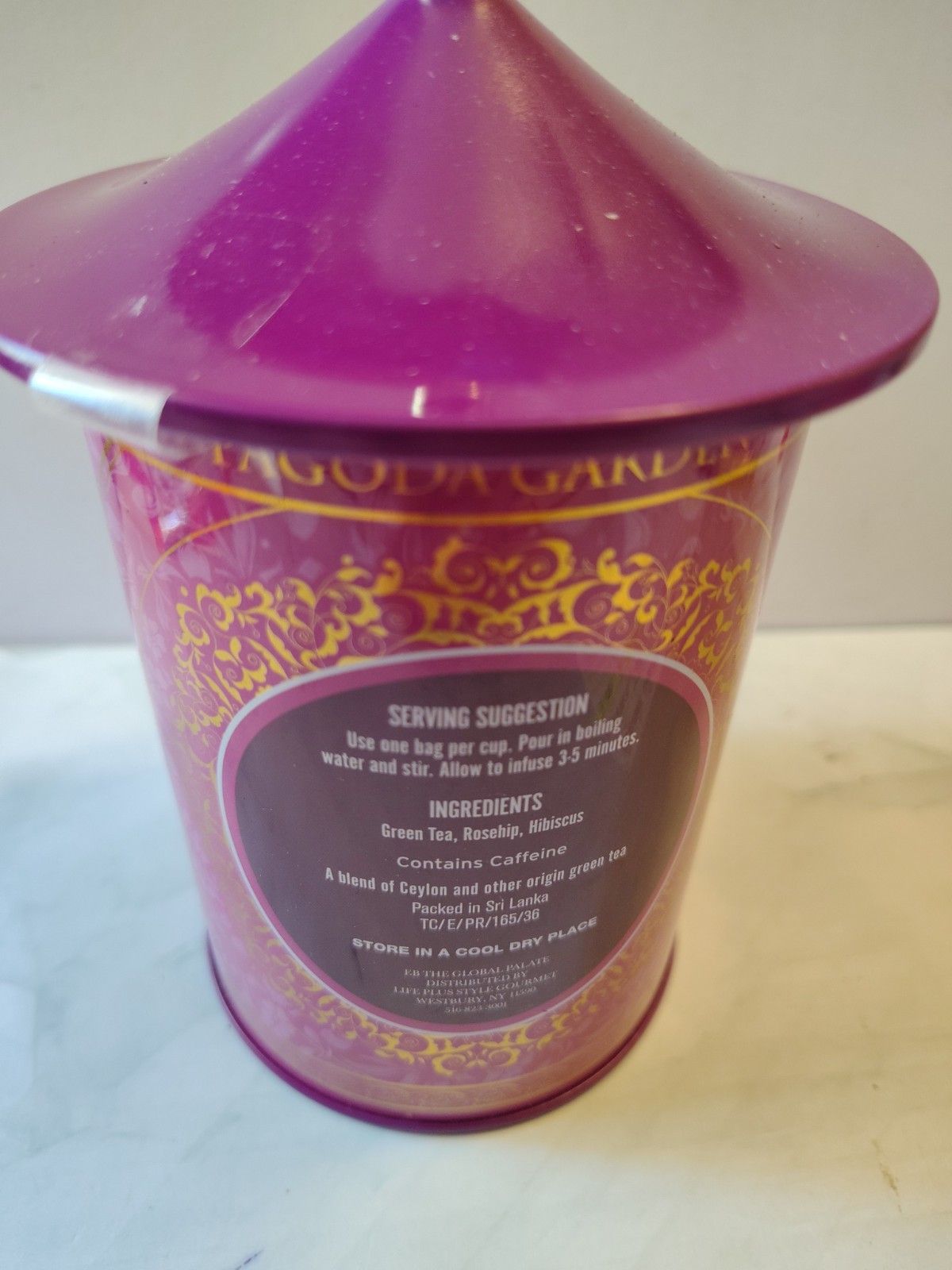 Pagoda Garden ROSEHIP HIBISCUS GREEN TEA 60 Bags BBD 4/2027 ~ Perfect Gift Idea