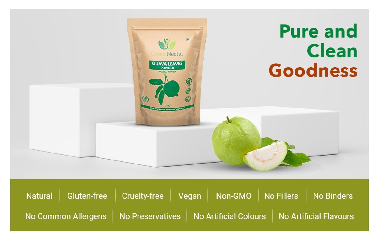 Guava Leaf Powder 16 oz | Hair Growth, Skin & Nail Health | Shadow Dried