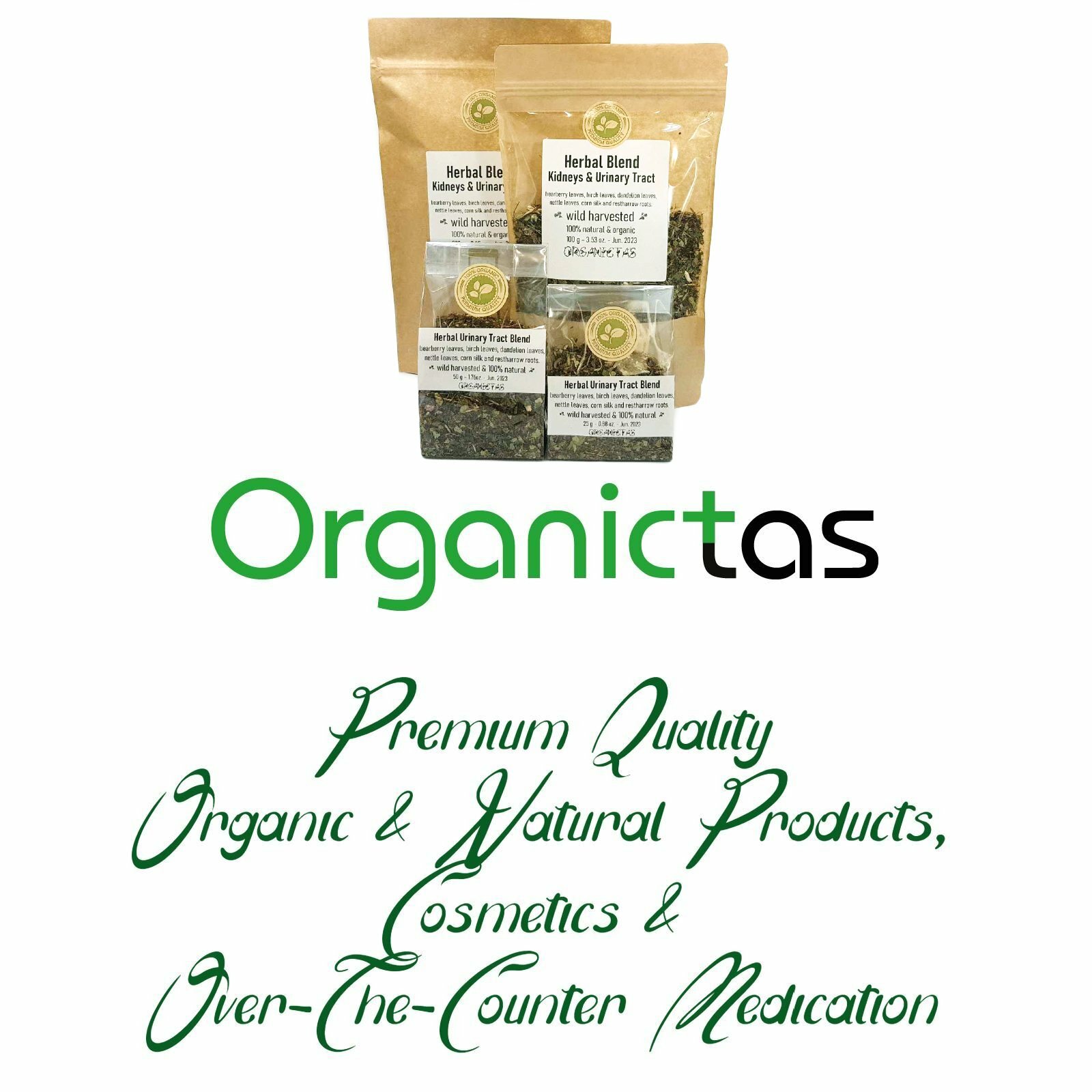 Organic Kidney Tea Blend 6 Herbs, Urinary Tract Health, Diuretic, Bladder, UTI
