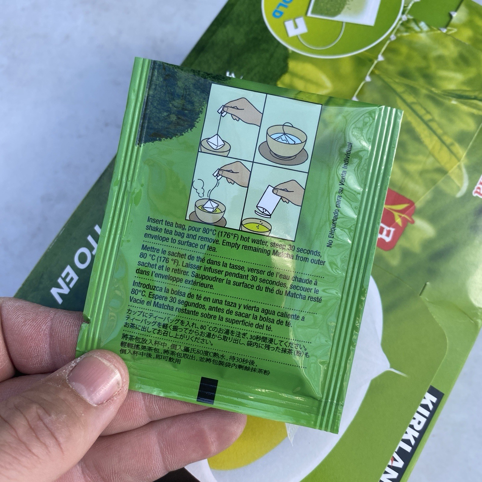 Kirkland Japanese Green Tea 75 Individually Sealed Tea Bags