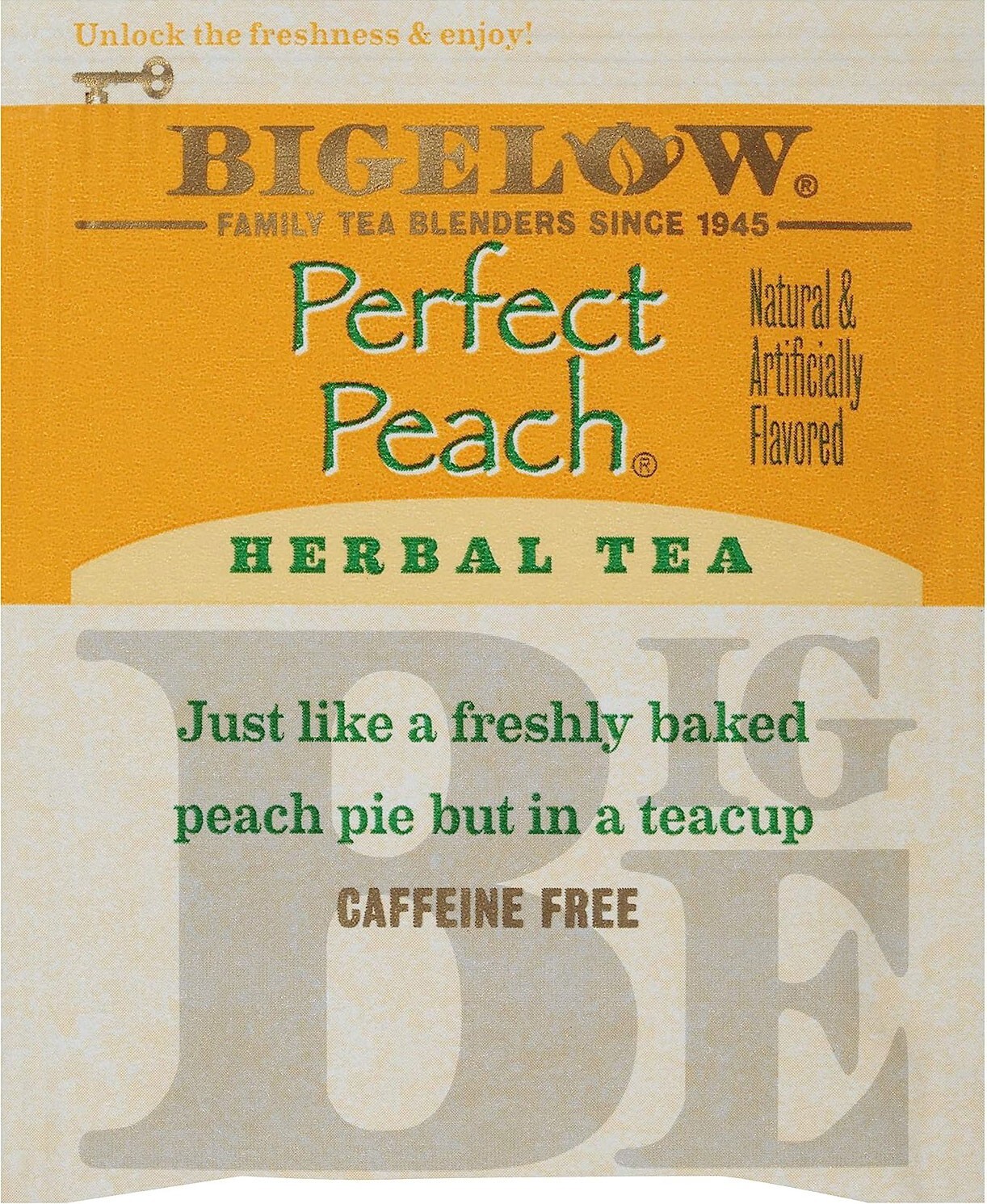 Bigelow Perfect Peach Herbal Tea – 20 tea bags