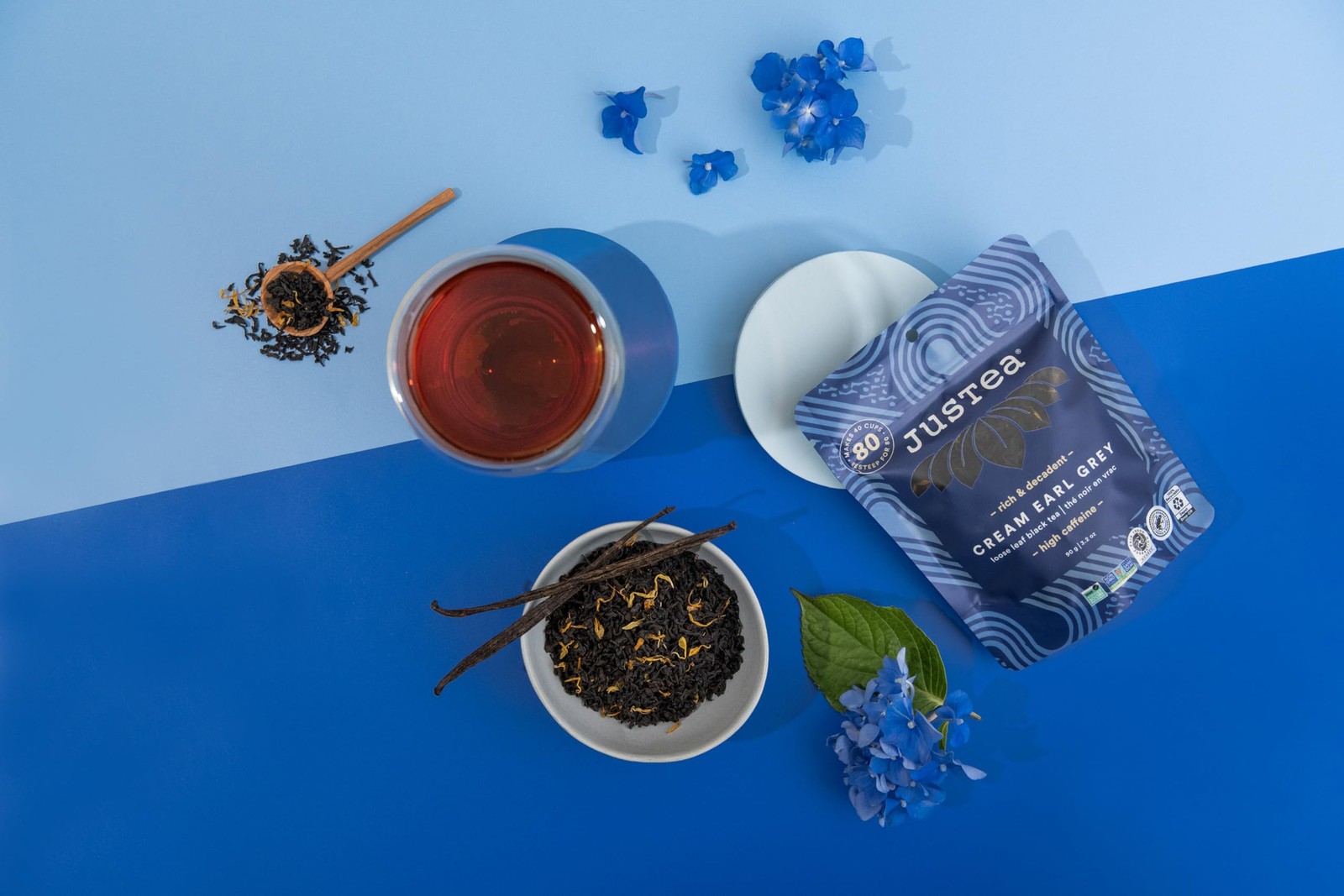 CREAM EARL GREY | Loose Leaf Black Tea | Recyclable Refill Pouch | 40+ Cups (…