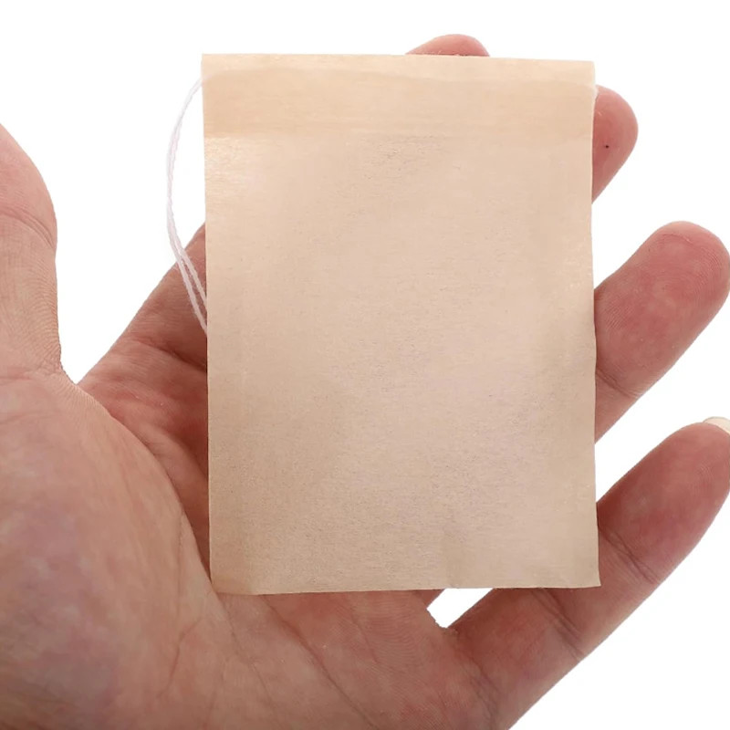 500/100PCS Disposable Teabags with Drawstring Coffee Filter Paper Bag Empty Loos