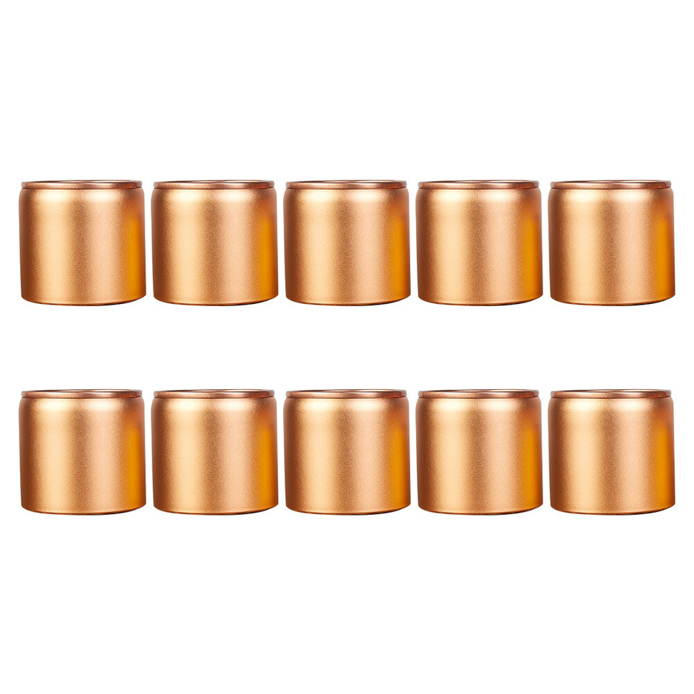 10Pcs Scented Tea Packaging Box Sealed Aluminum Can Candy Storage Jar Canister