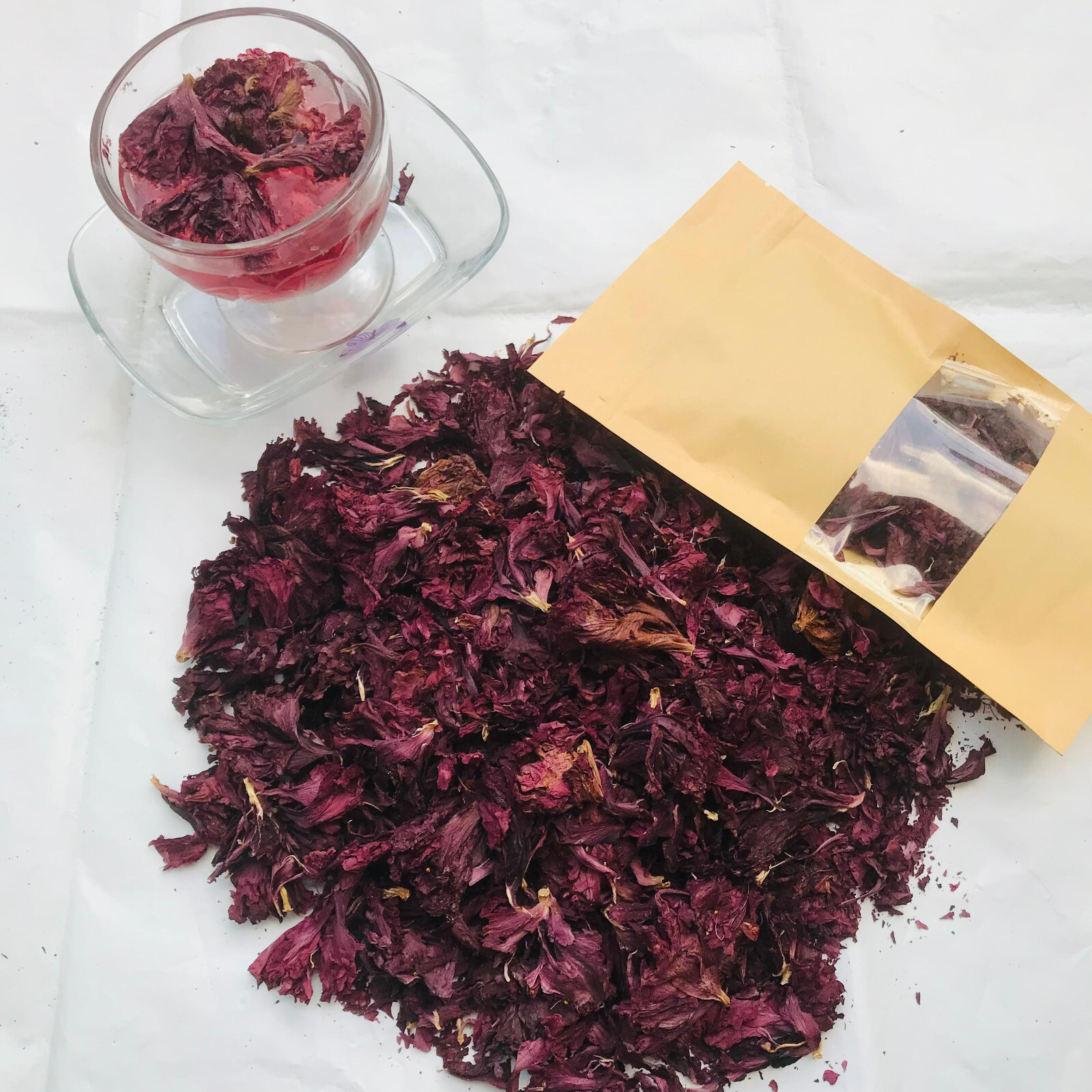 Ceylon Organic Dried Hibiscus Flowers Natural 100% Pure Premium Quality Herbal
