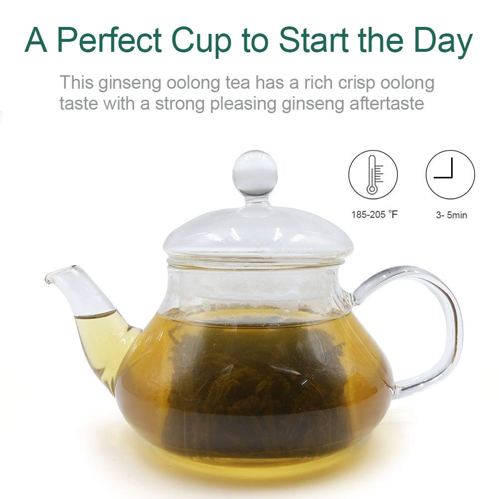 FullChea – Ginseng Oolong Tea – Loose Leaf – 8 Ounce (Pack of 1)