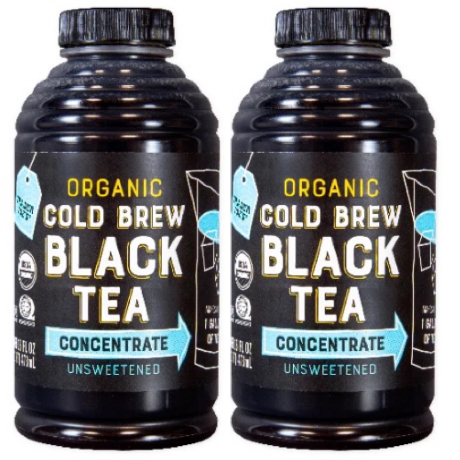 2 Packs Trader Joe’s Organic Cold Brew Black Tea Concentrate 16 fl oz Each Pack