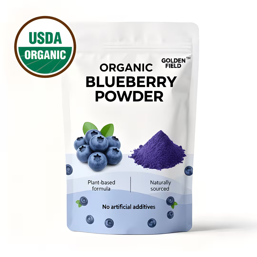 Organic Blueberry Powder 6.35 oz Drinks Pastries And Dessert Toppings