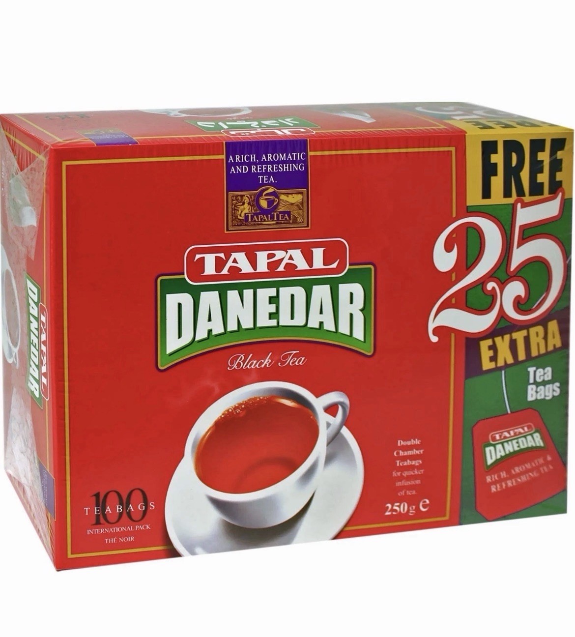Tapal Danedar Black Tea- 100 Tea Bags |Halal
