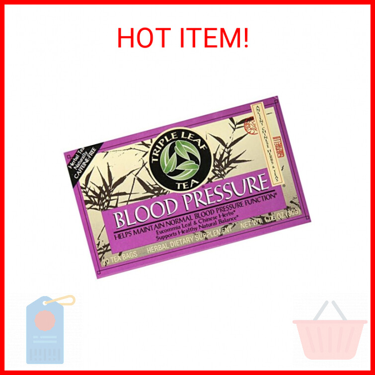 Triple Leaf Tea Bags for Blood Pressure, 20 Count