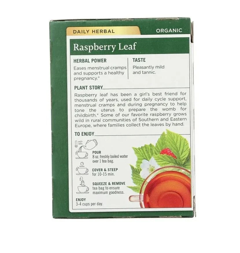 (2 Pack) Traditional Medicinals Organic Raspberry Leaf 32 Tea Bags Exp: 11/26