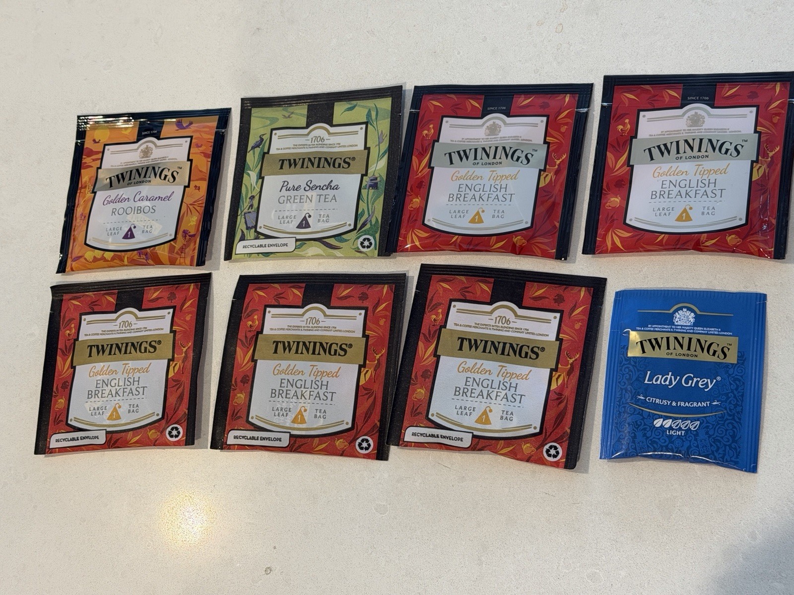 11 x TWININGS Premium Tea Bags Mixed Assortment. Fresh. New. Total 11 Sachets.