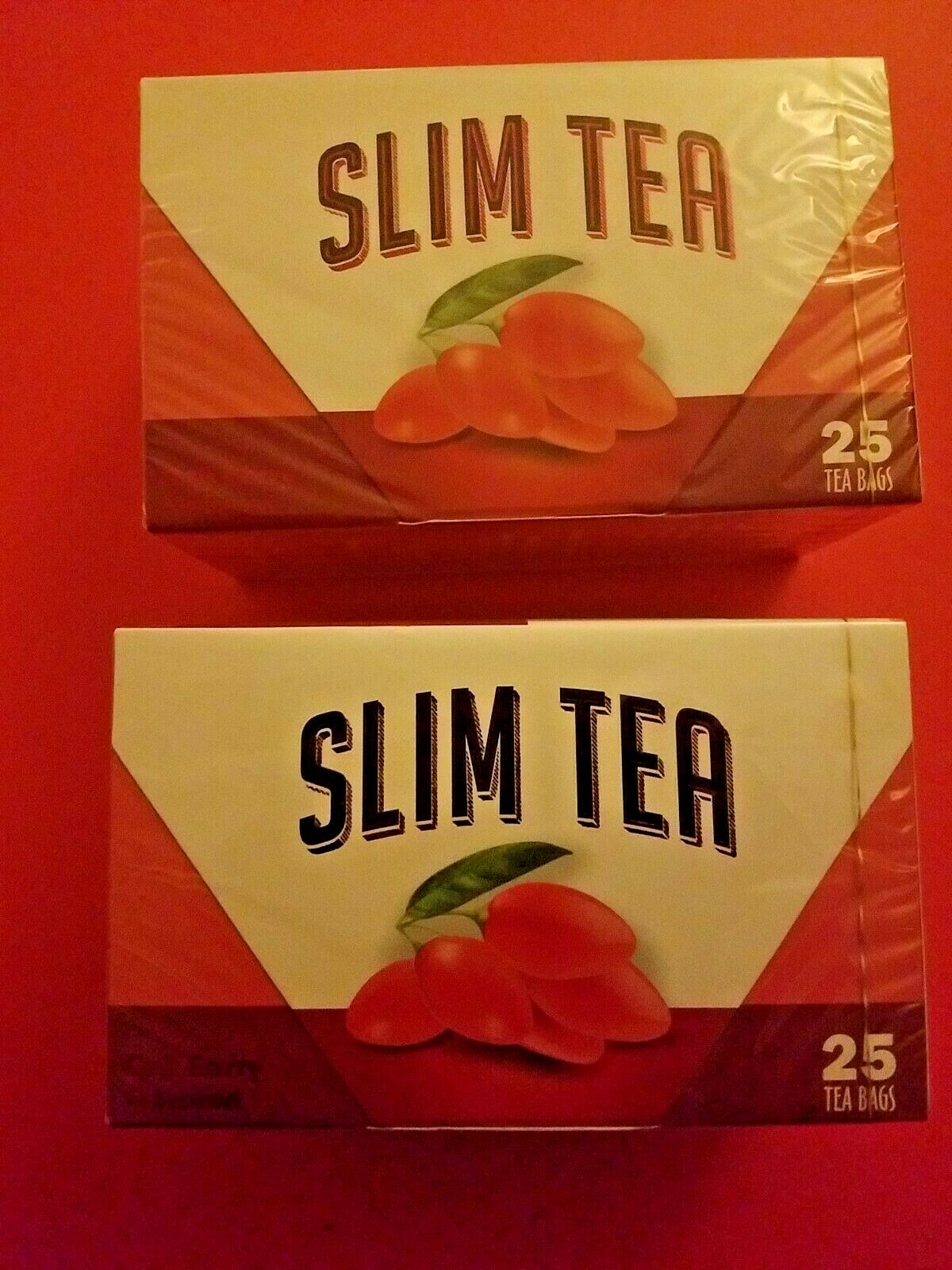 2 PACK SLIM TEA GARCINIA CAMBOGIA GREEN TEA GOJI BERRY 25 TEA BAGS PER BOX
