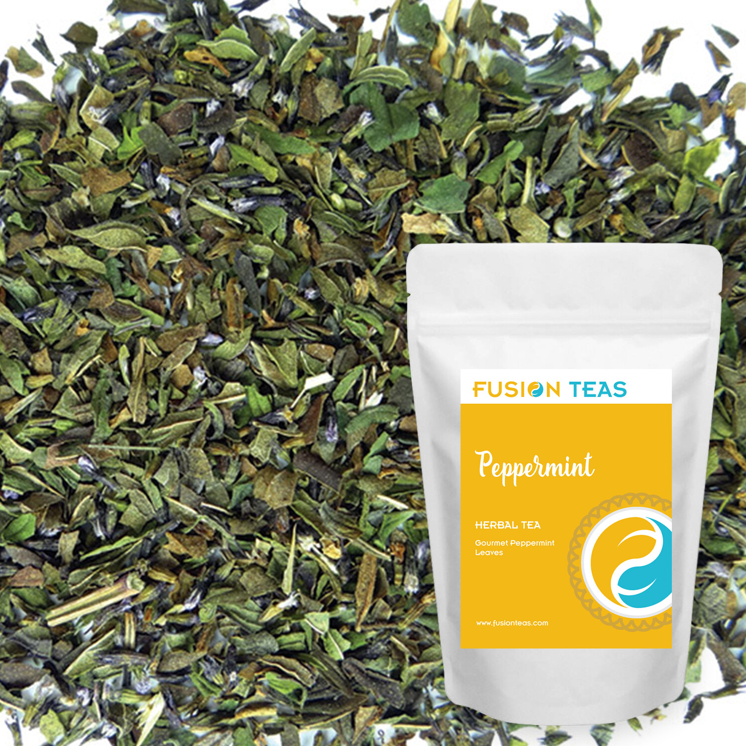 Peppermint Herbal Tea – Gourmet Loose Leaf Herbs – Fusion Teas