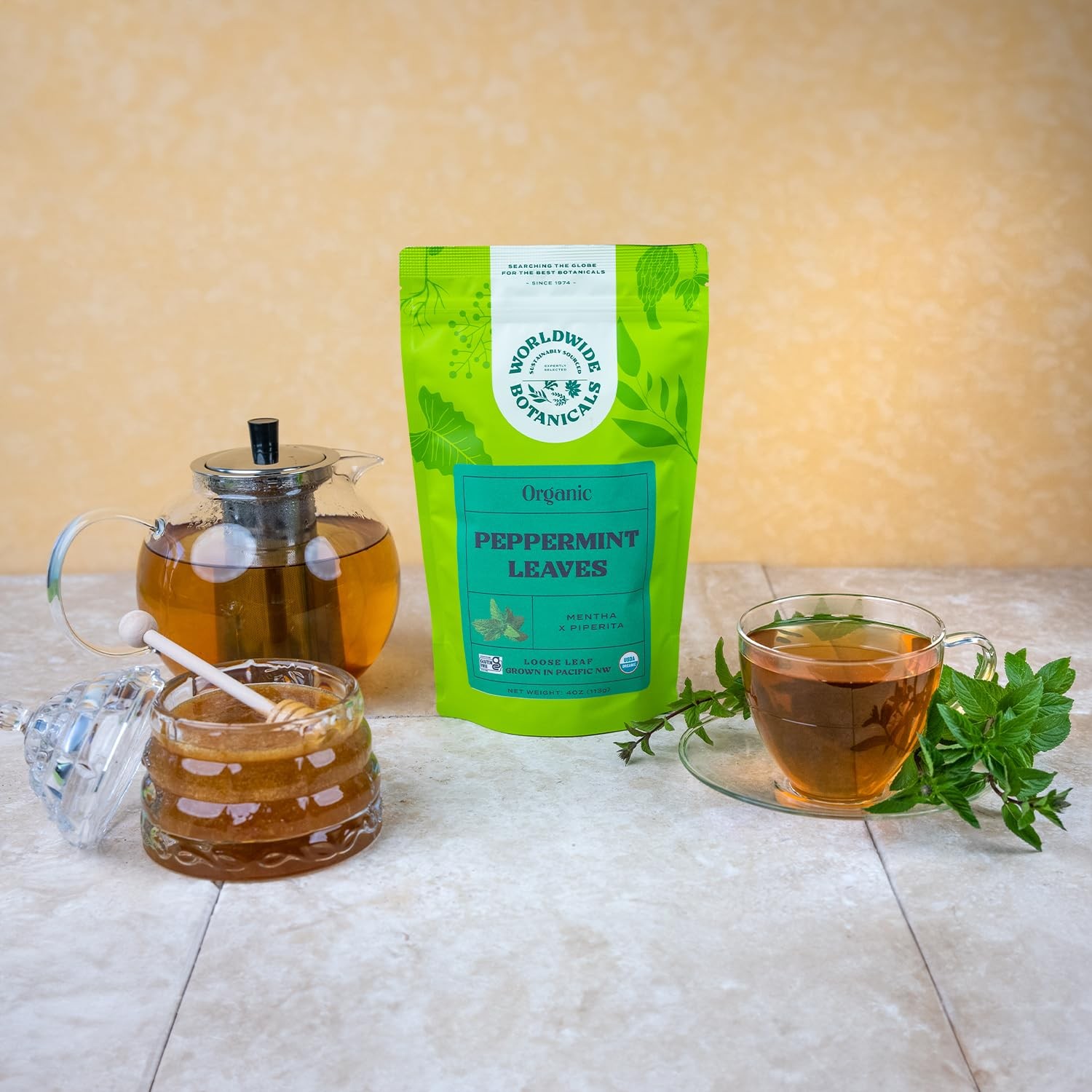 Organic Peppermint Loose Leaf Tea, 4 oz – Pacific Northwest Organic Cultivati…