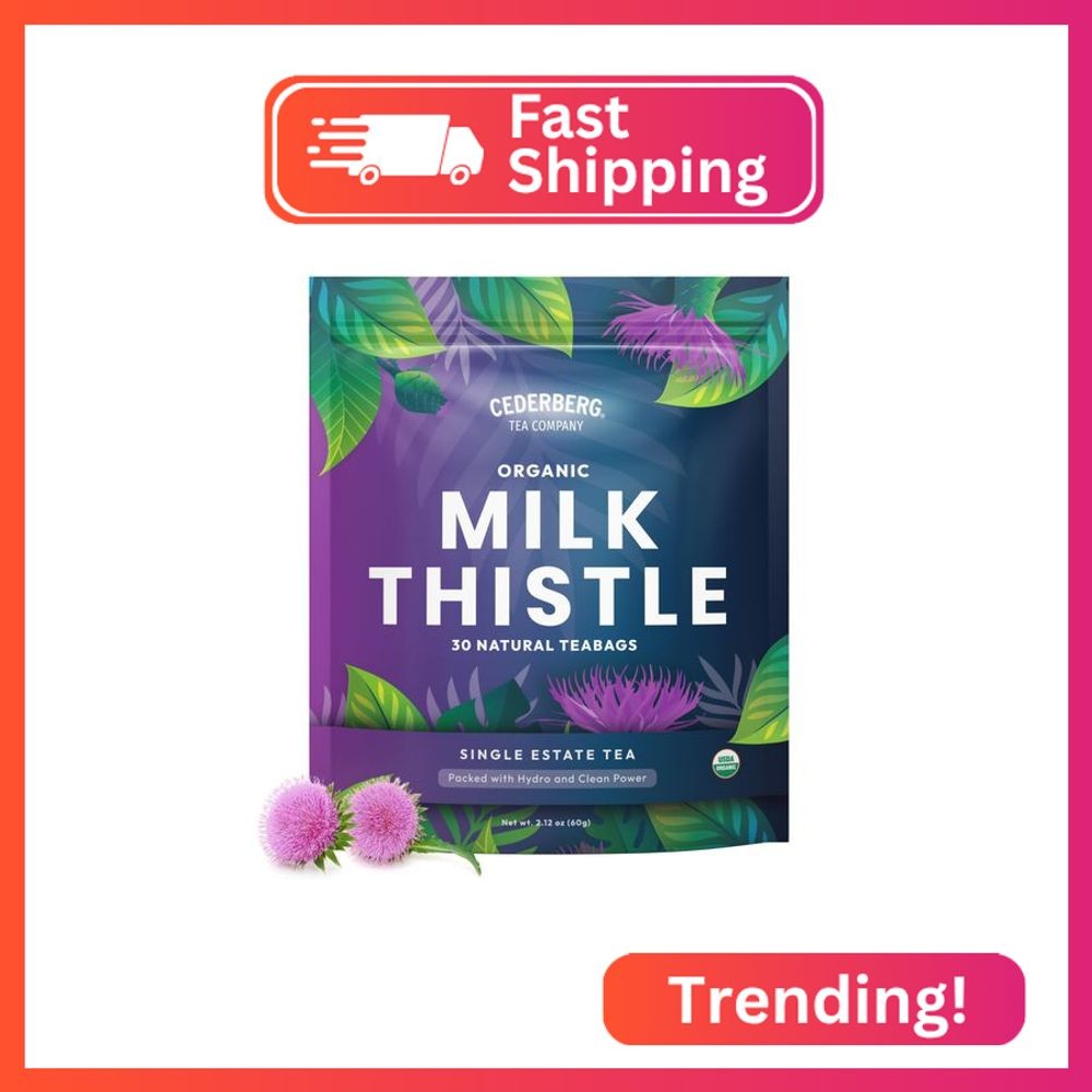 Cederberg Tea Company Organic Milk Thistle Tea — 30 Tea Bags | Organic Herbal Te