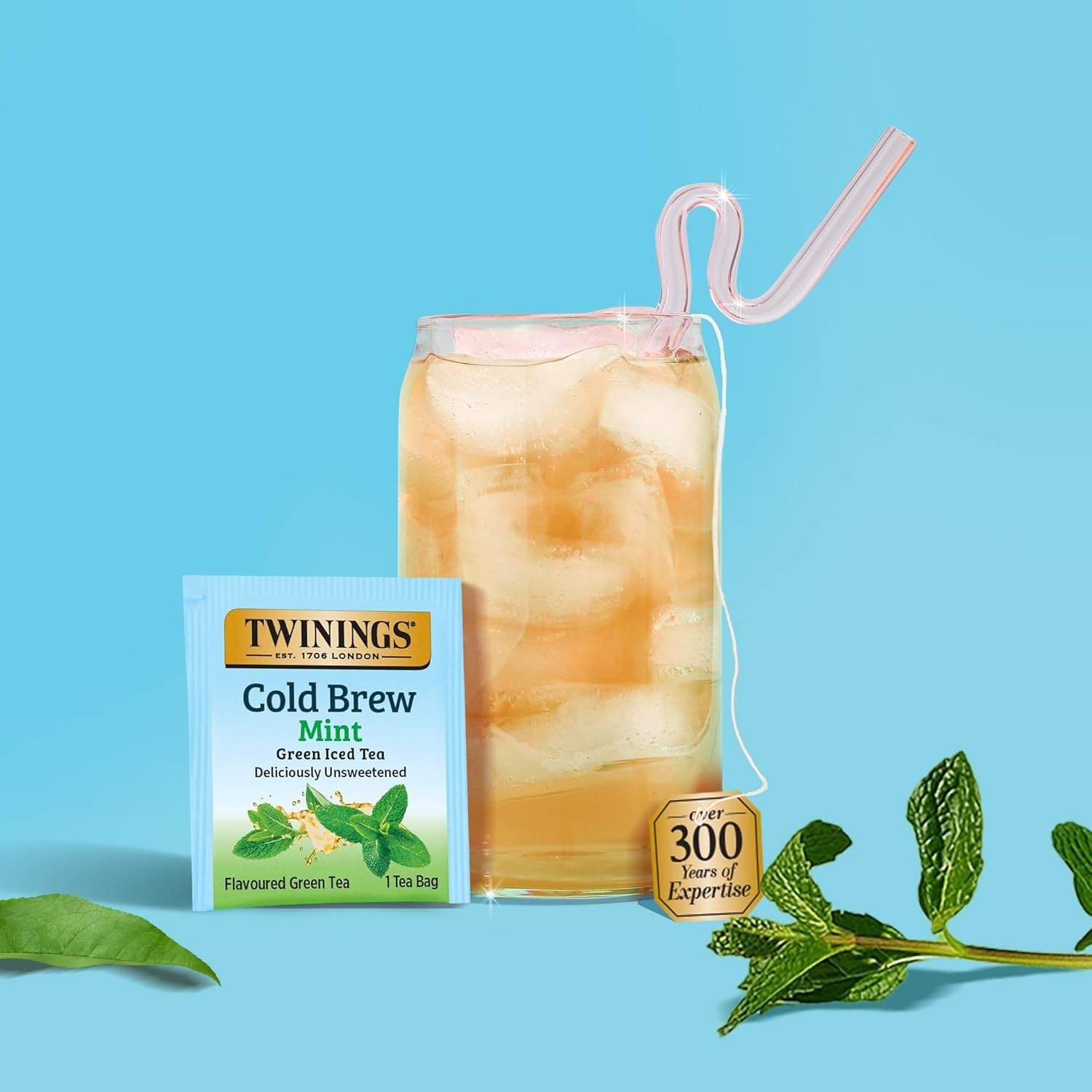 Mint Green Cold Brew Tea Bags – 20 Teabags, Dairy-Free & Keto-Friendly