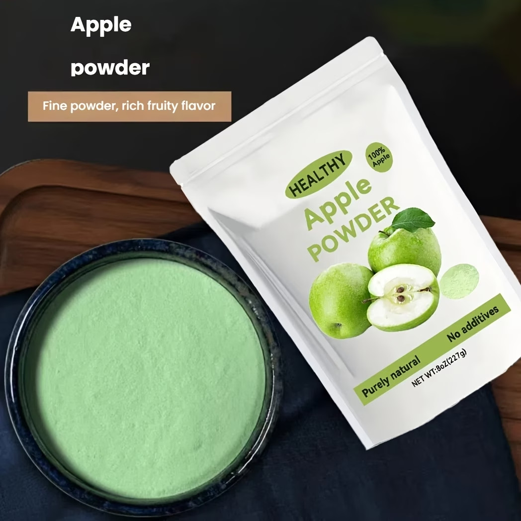 Natural Apple Powder, 8 Ounces (227 Grams), Natural Apple Extract Powder