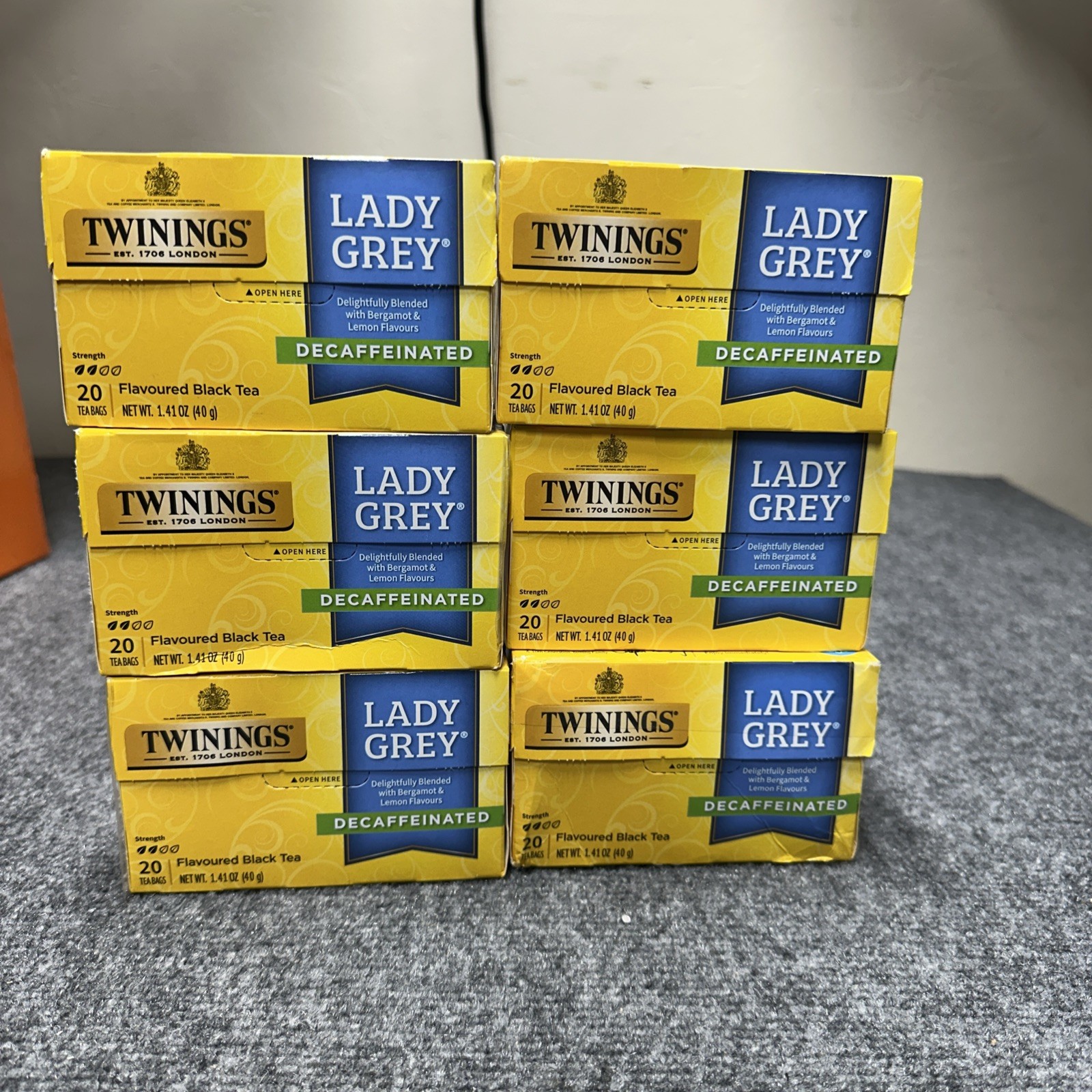 Black Tea Decaffeinated Lady Grey 20 Bags (Case of 6)