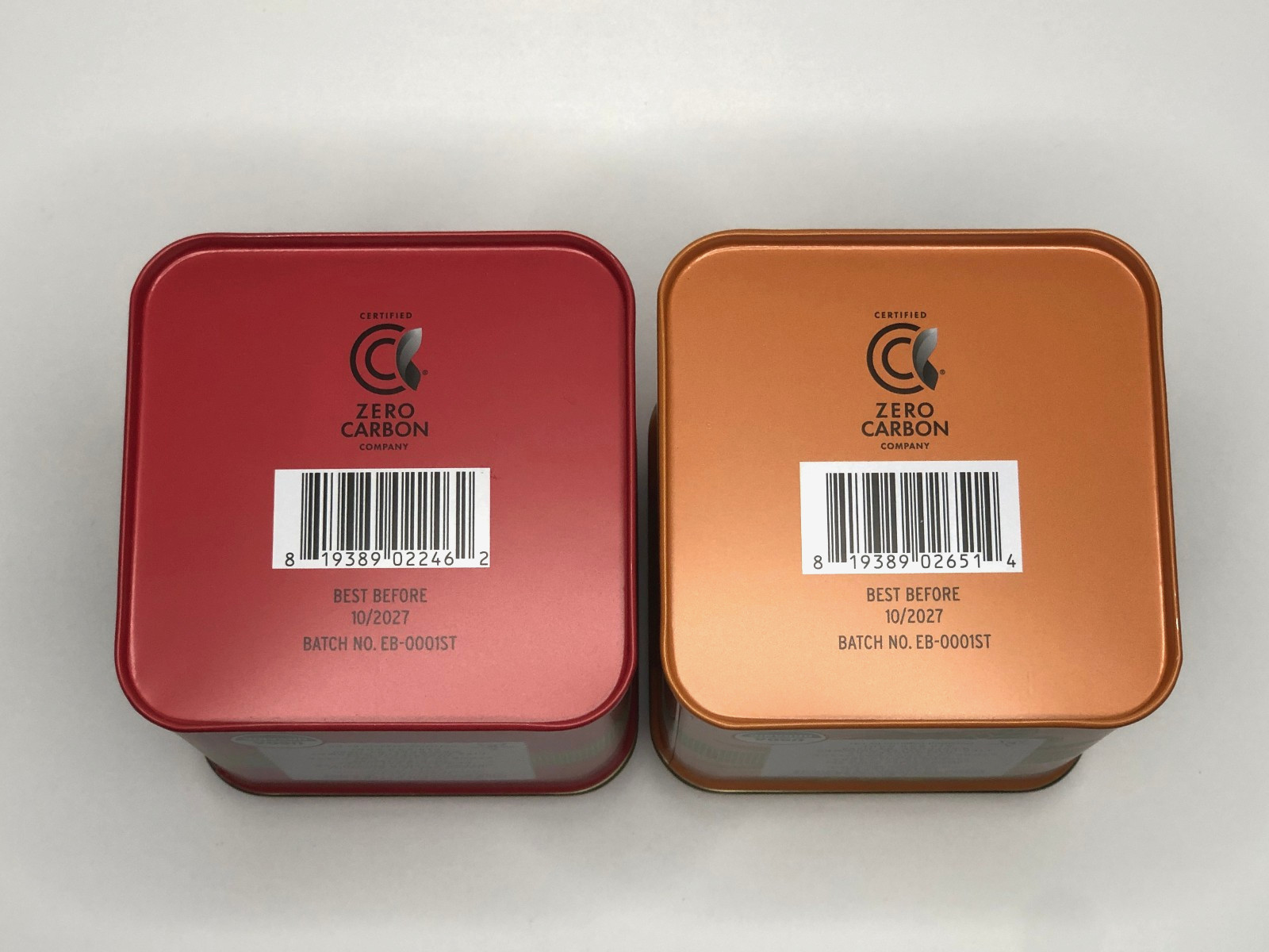 NEW Lot of 2 The Secret Garden 🫖 Organic Peach & Pineapple Green Tea Tins 100ct