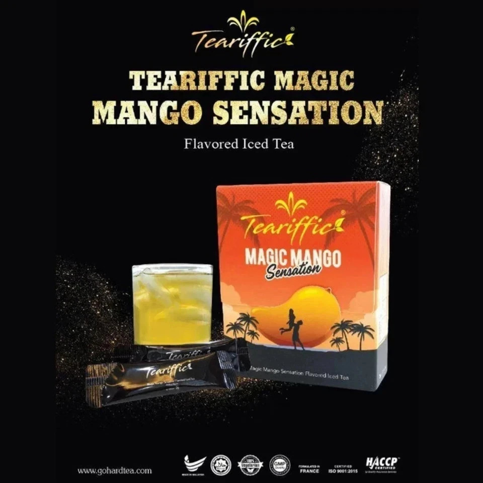 Teariffic Magic Mango Sensation Sexual Men Herb Energy Coffee 1 Box (12 Sachets)