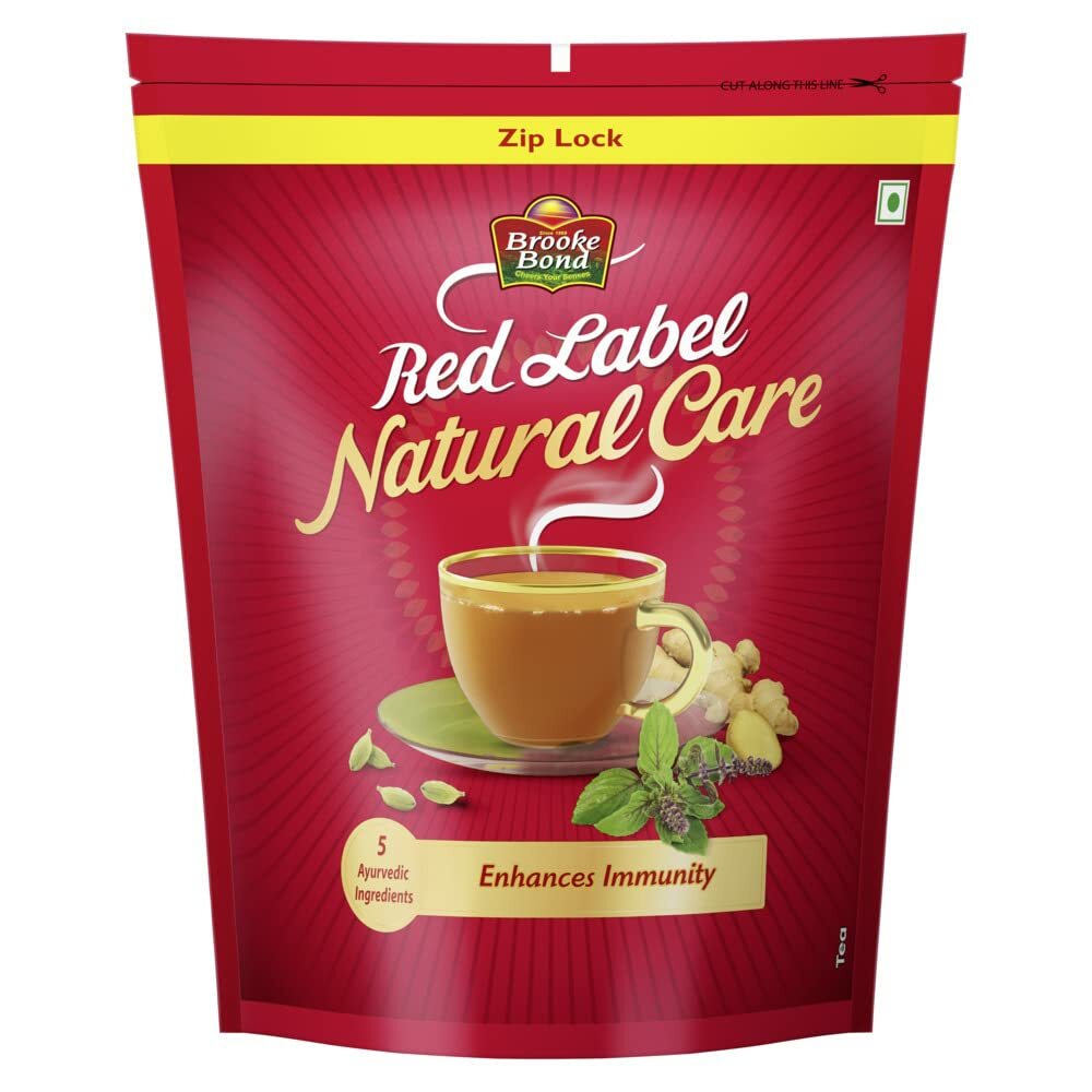 Red Label Natural Care Tea, Chai Made With 5 Ayurvedic Herbs, 1 Kg FREE DELIVERY