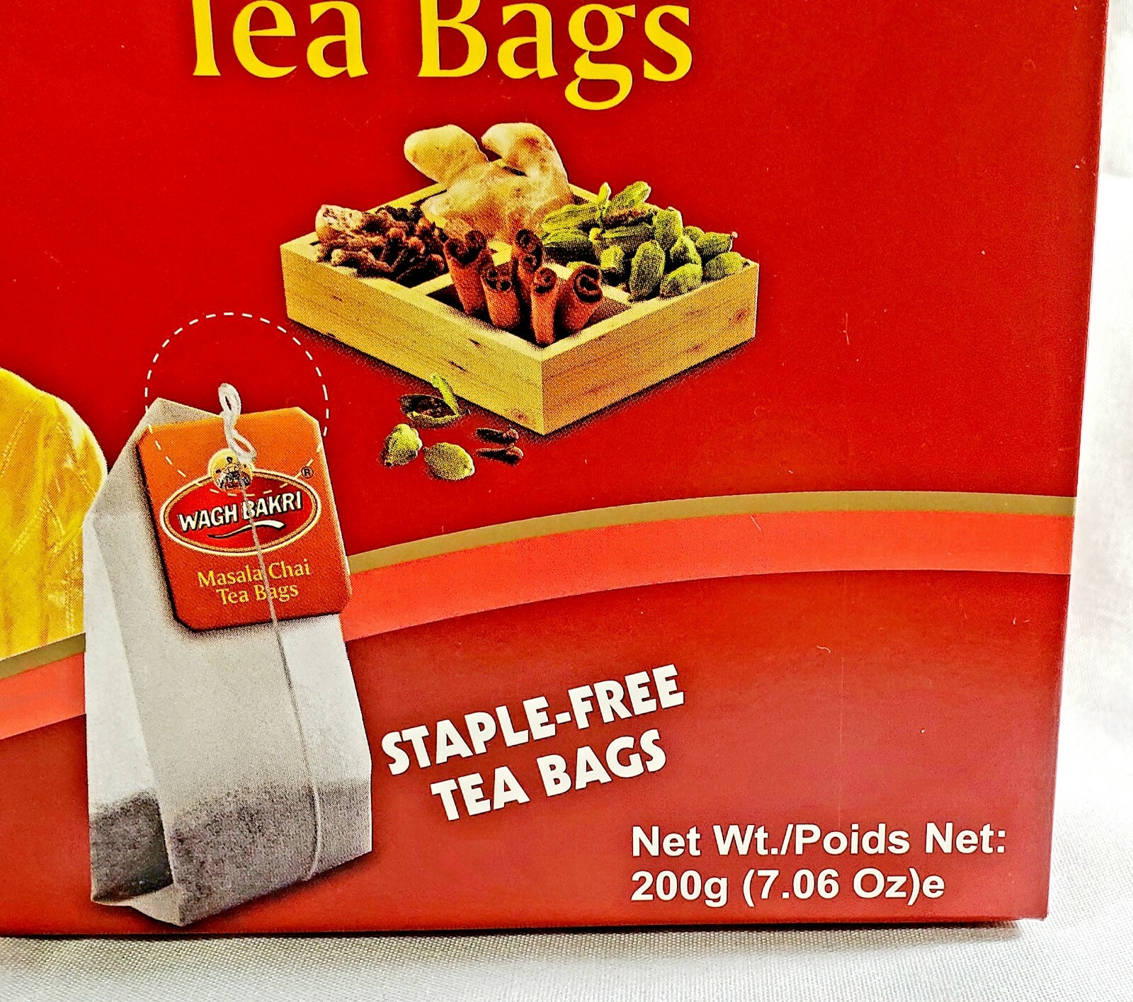 Wagh Bakri Masala Chai 100 Masala Chai Tea Bags- USA Seller