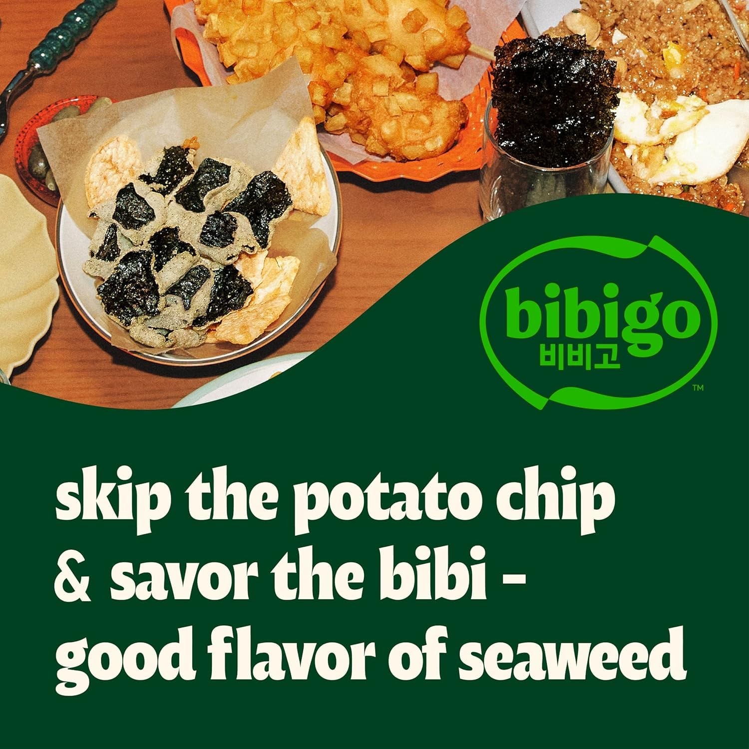 Bibigo Seaweed Chips, 1.41 Ounce Pack of 1