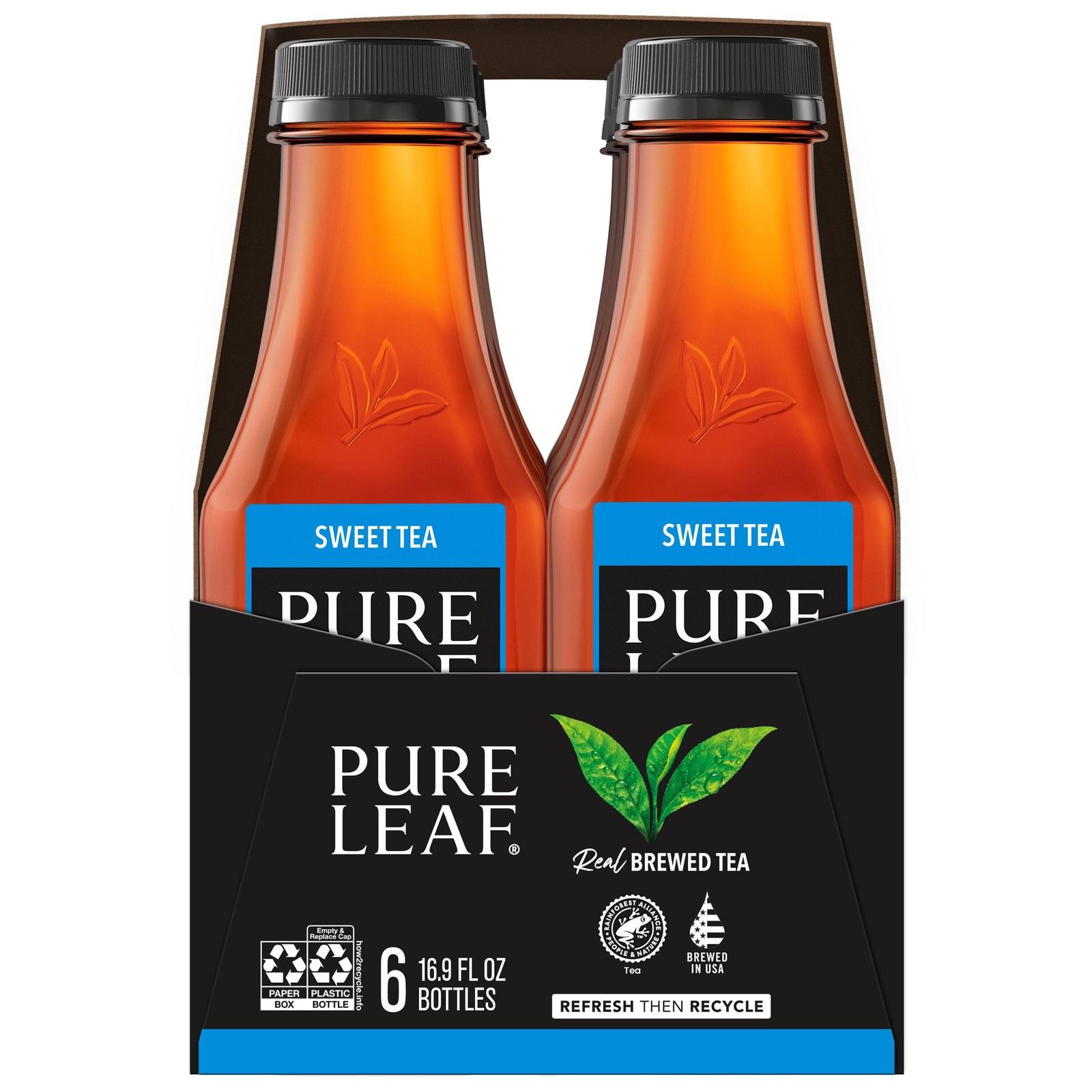Sweet Tea Iced Tea, Bottled Tea Drink, 16.9 fl oz, 6 Pack Bottles