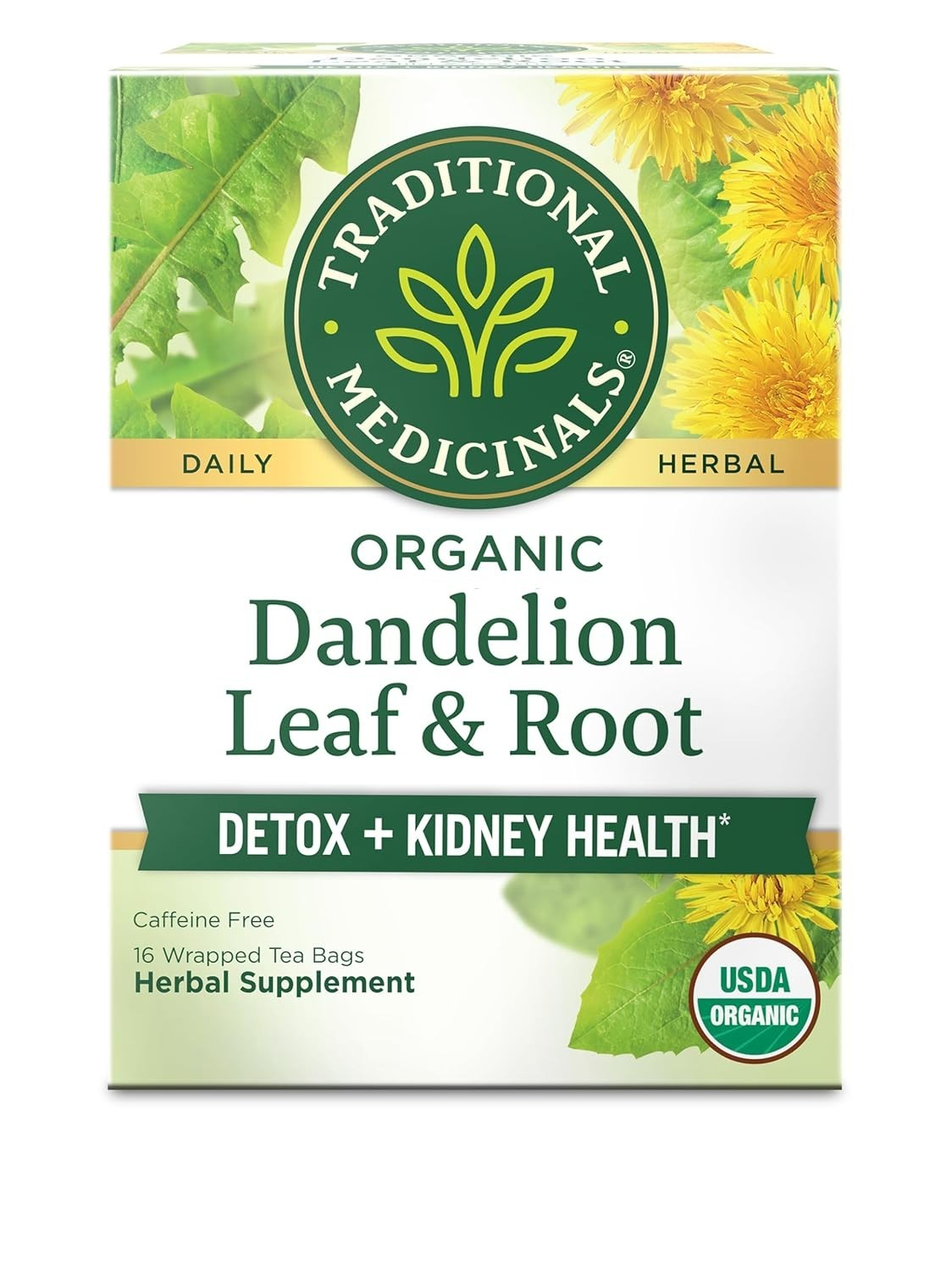 Organic, Dandelion Leaf & Root – Dandelion Root Tea, Supports Normal Detox + …