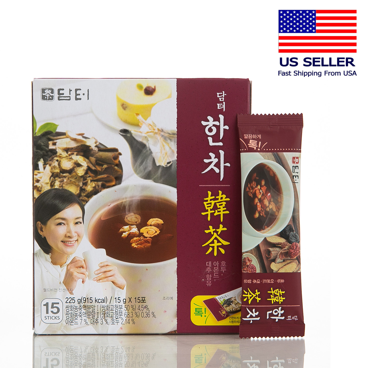 DAMTUH Korea Traditional Han Tea Herbal Tea single serve 15g x 15 sticks