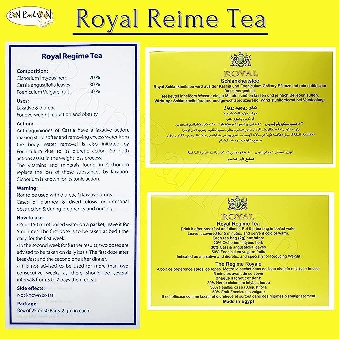 Royal Regime Tea Bags ( 50Tea Bags ) Ships from USA