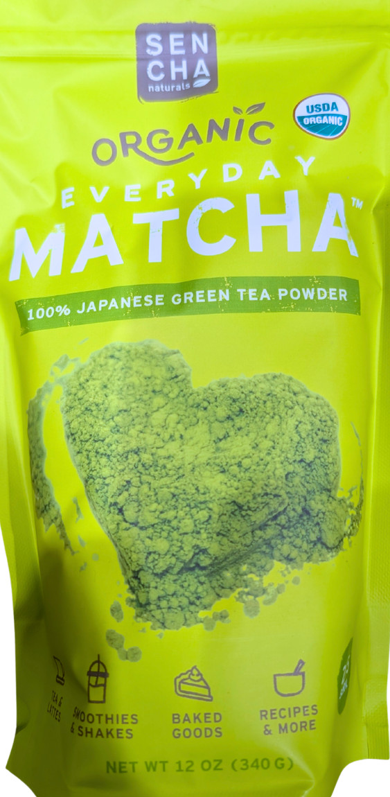 Sencha Naturals 100% Organic Matcha Green Tea Powder 12 Ounce Bag EXP 03/2027