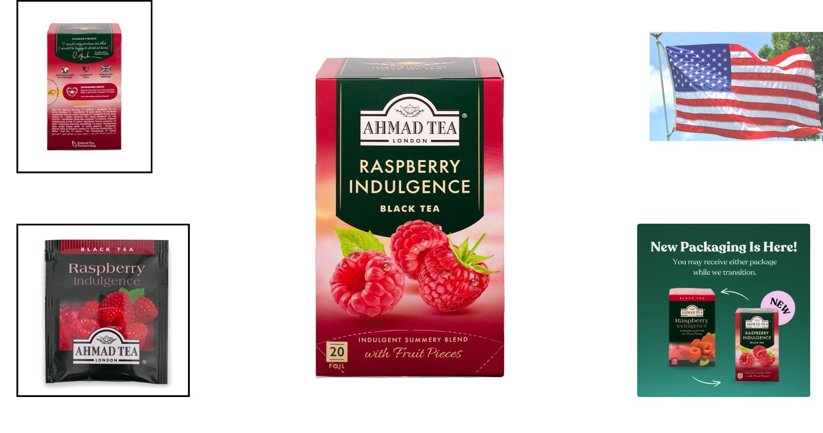 20 Count Raspberry Indulgence Black Tea – Refreshing & Naturally Caffeinated