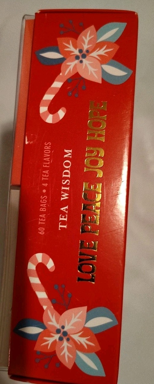 Tea Wisdom 60 Tea Bags Love Peace Joy Hope